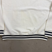 F- Vintage Chaps Ralph Lauren Embroidered Text Polar Fleece Crewneck