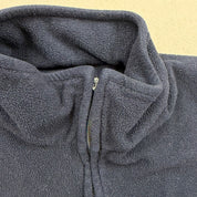 F- Vintage Chaps Ralph Lauren Embroidered Text Zip Up Polar Fleece