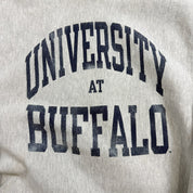 F- Vintage Champion University At Buffalo Reverse Weave Crewneck