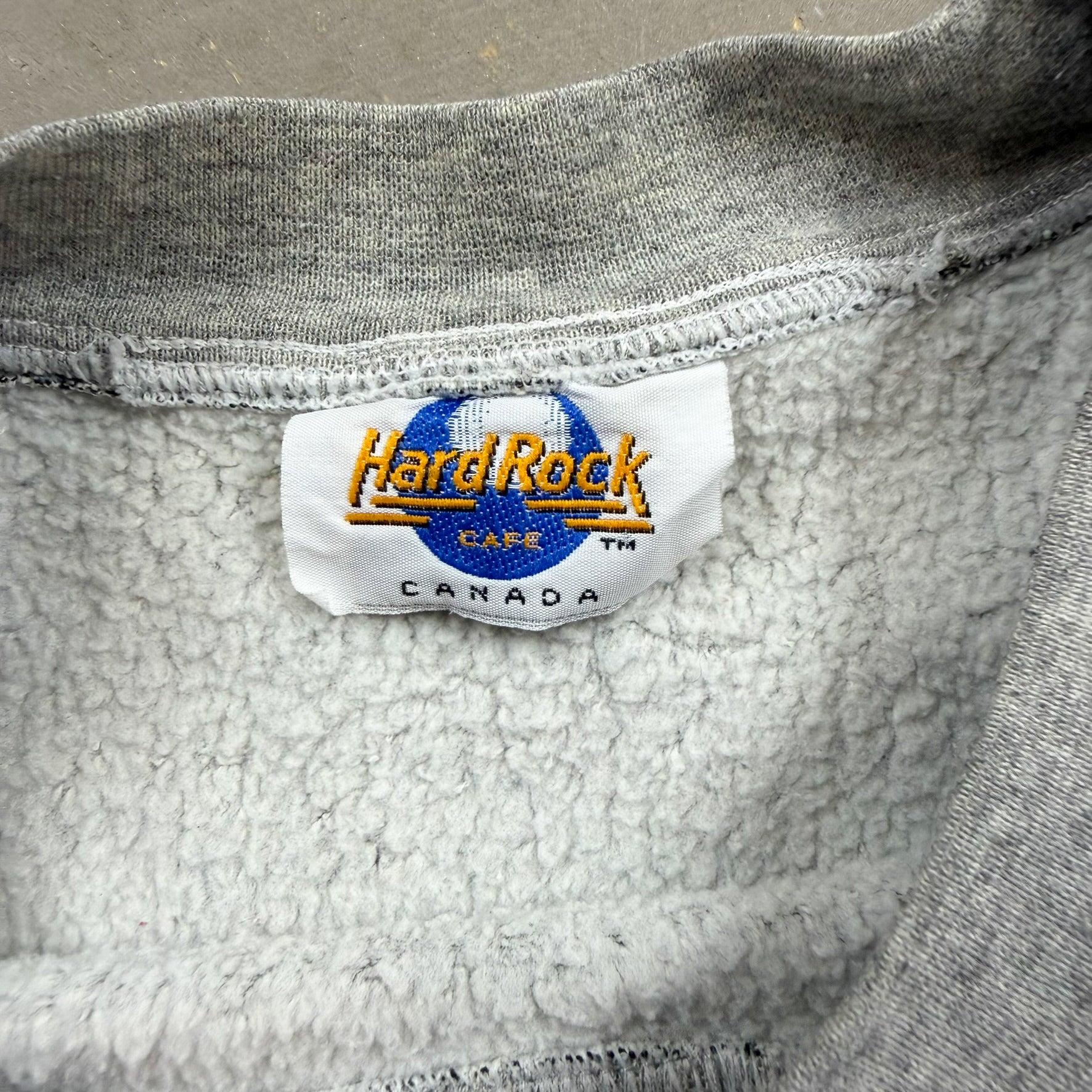 F- Vintage Hard Rock Cafe Montreal Canada Embroidered Logo Crewneck