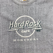 F- Vintage Hard Rock Cafe Montreal Canada Embroidered Logo Crewneck