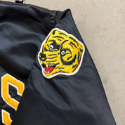 F- Vintage Boston Bruins NHL Starter Satin Bomber Jacket