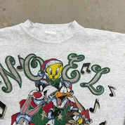 F- Vintage '95 Looney Tunes Christmas Carol Graphic Crewneck
