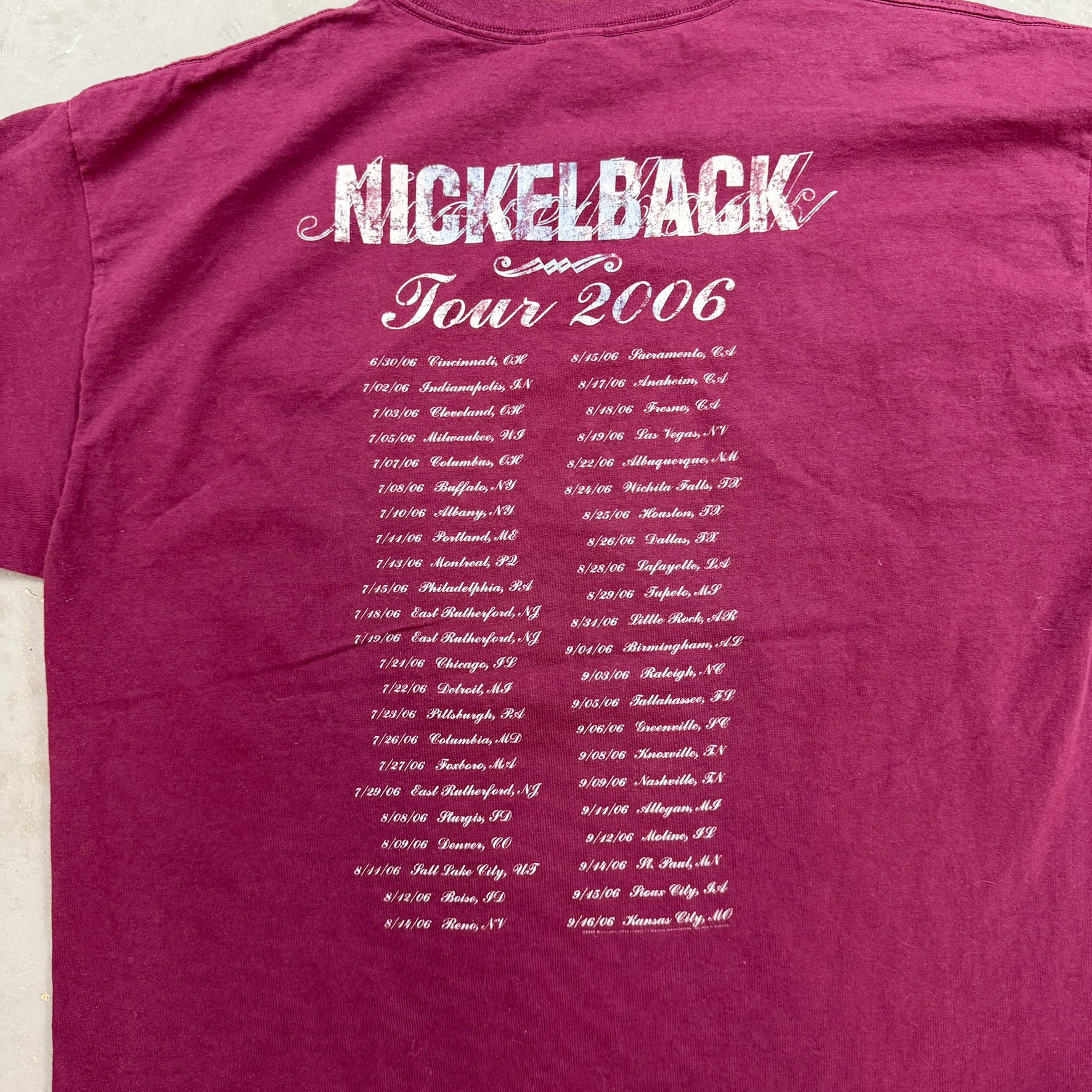 F- Vintage '06 Nickelback Tour Picture Tee