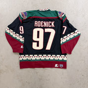 F- Vintage Phoenix Coyote NHL Starter Jeremy Roenick 97 Hockey Jersey