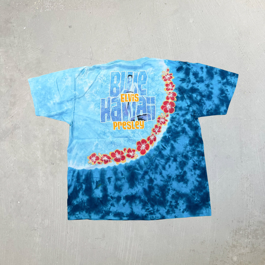 F- Vintage Elvis Presley Picture Tie Dye Tee