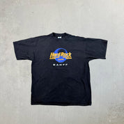 F- Vintage '89 Hard Rock Cafe Banff Alberta Made In USA Graphic Tee