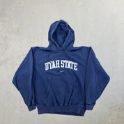 F- Nike Team Utah State University Embroidered Text Hoodie