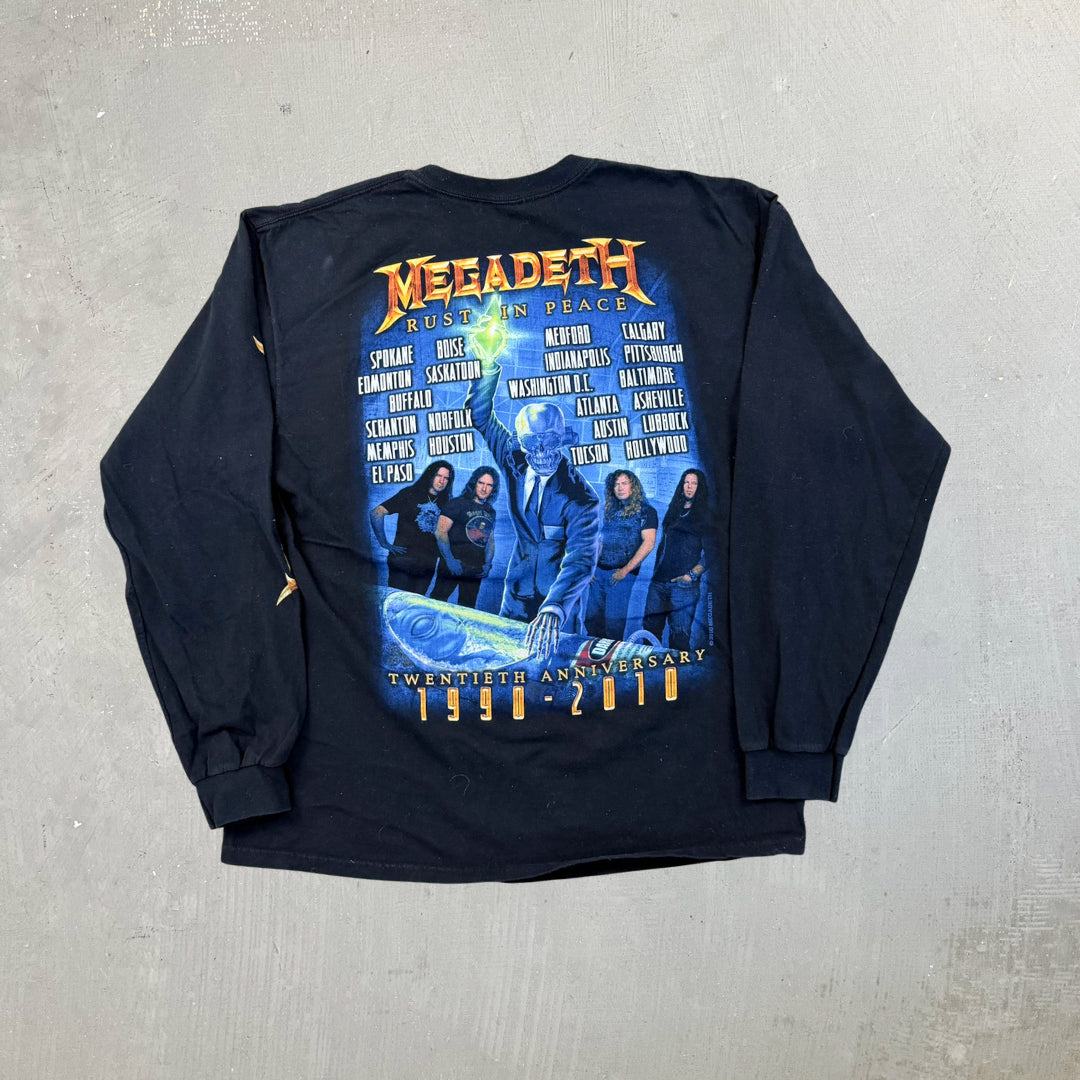 F- '10 Megadeth Rust In Peace 20th Anniversary Long Sleeve Tee