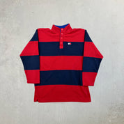 F- Vintage Tommy Hilfiger Quarter Button Polar Fleece