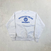 F- Vintage Champion Reverse Weave Western New England University Crewneck