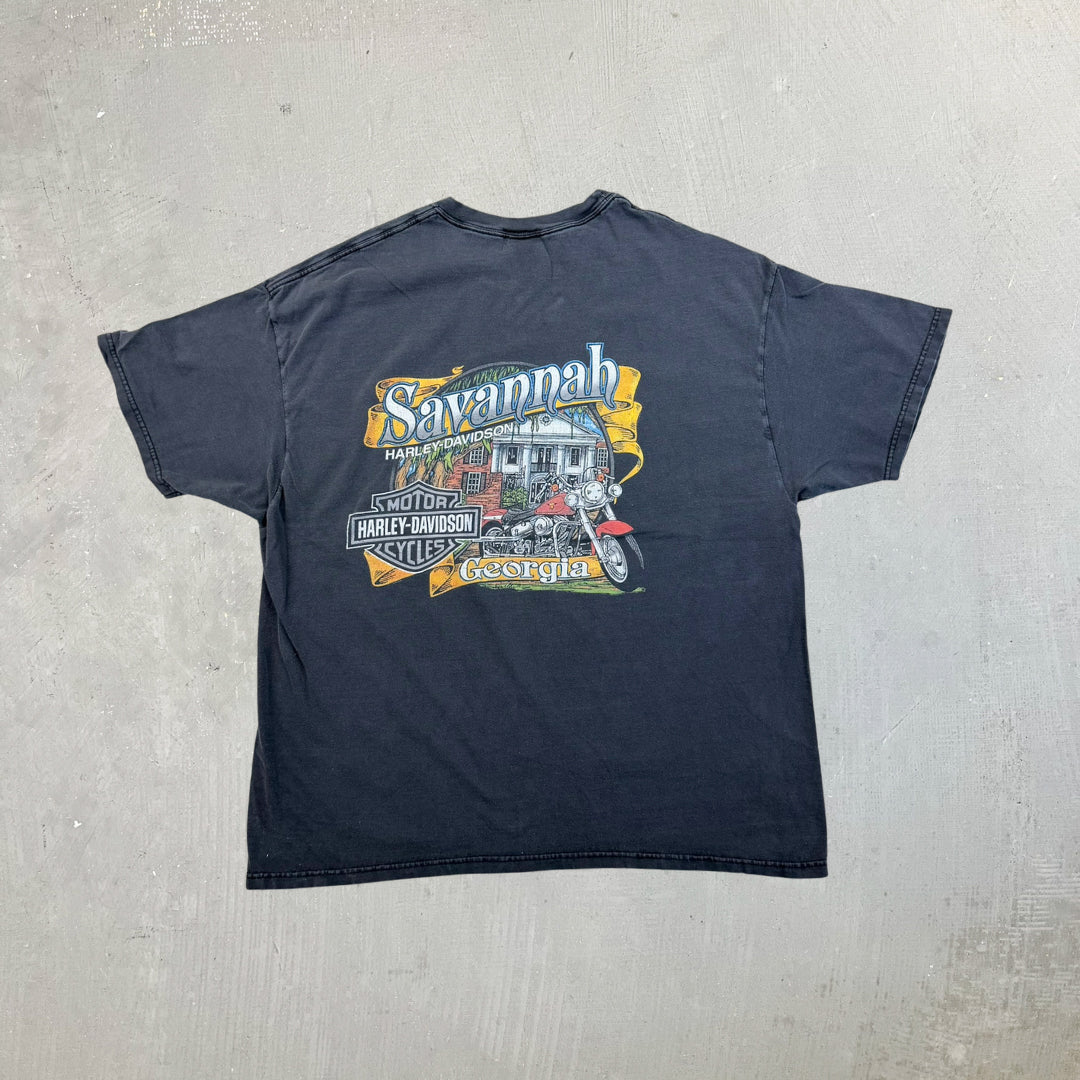 F- Vintage '03 Harley Davidson Savannah Graphic Pocket Tee