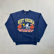 F- Vintage '89 West Virginia Sunkist Fiesta Bowl Football Crewneck