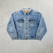 F- Vintage Levi's Strauss Orange Tab Denim Jacket