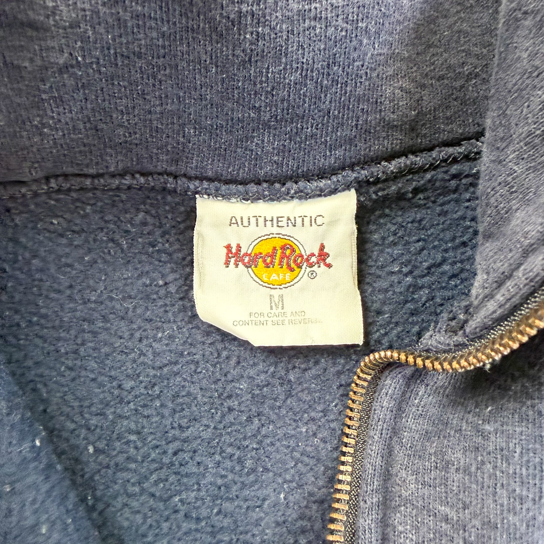 F- Vintage Hard Rock Cafe Hollywood Quarter Zip Crewneck