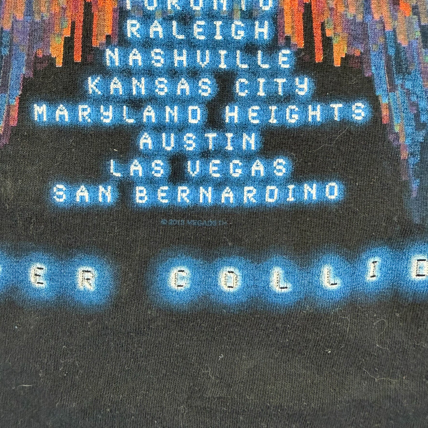 F- '13 Megadeth Super Collider Tour Picture Tee