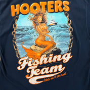 F- Vintage Hooters Fishing Team Mermaid Graphic Tee