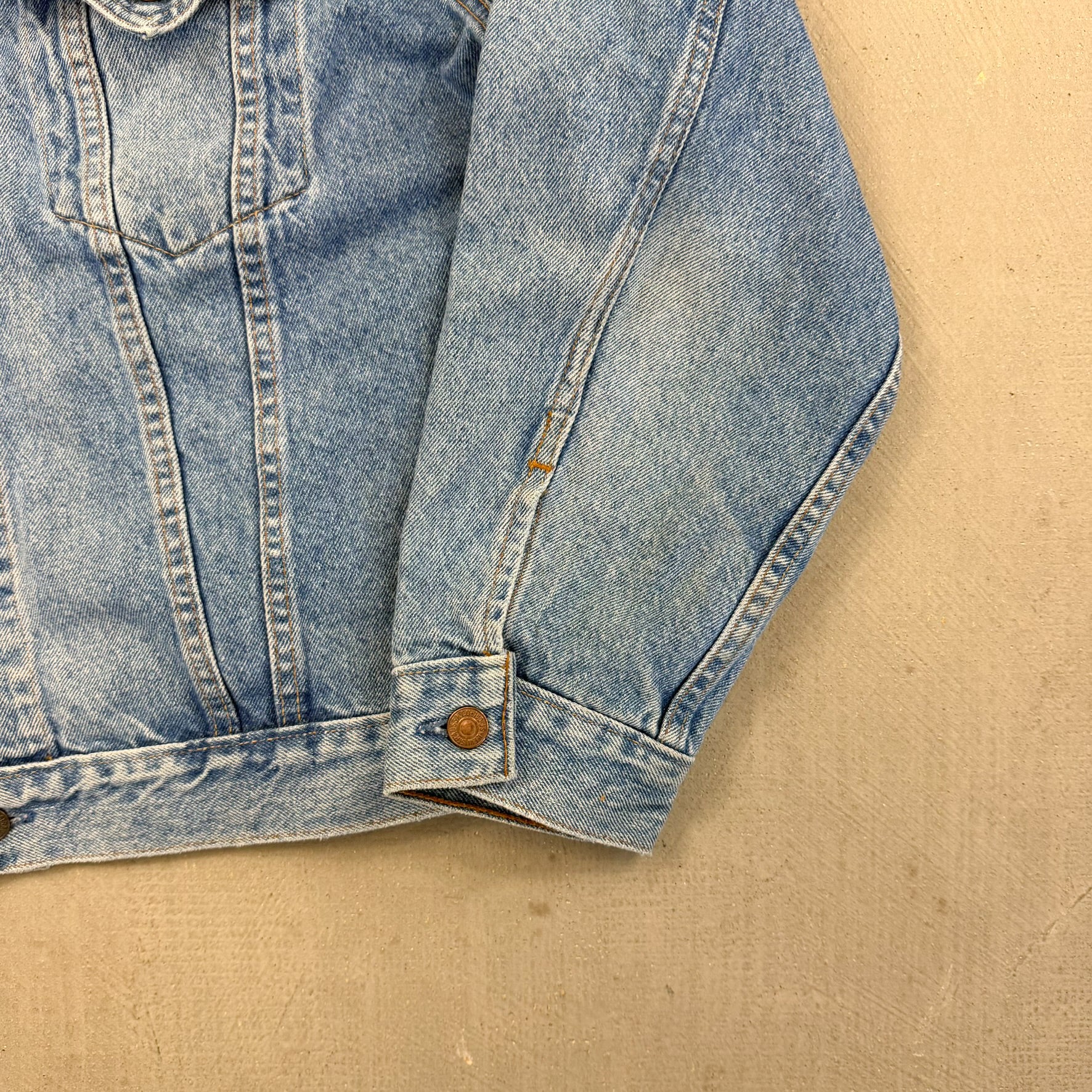 F- Vintage Levi's Strauss Orange Tab Denim Jacket