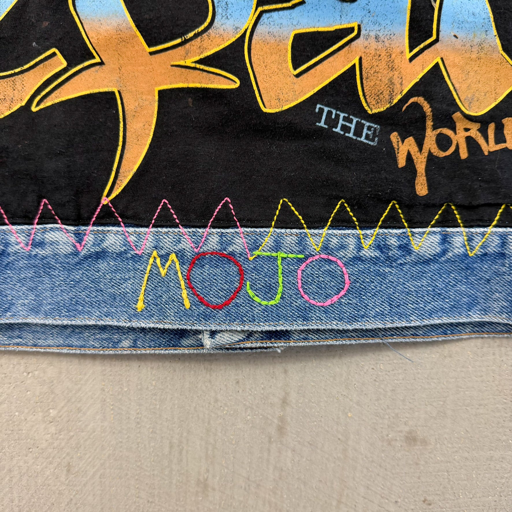 F- HOM Rustler Tupac Reworked Denim Jacket