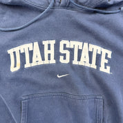 F- Nike Team Utah State University Embroidered Text Hoodie