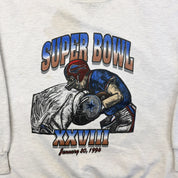 F- Vintage '94 NFL Cowboys & Bills Super Bowl Made In USA Crewneck