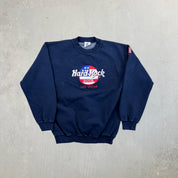 F- Vintage Hard Rock Cafe Hotel Las Vegas Embroidered Crewneck