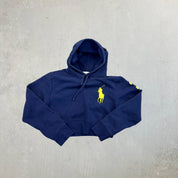 F- HOM Polo Ralph Lauren Horse Cropped Reworked Hoodie