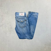 F- Vintage True Religion Straight Leg Made In USA Jeans