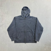 F- Vintage Polo Ralph Lauren Double Zipper Zip Up Hoodie