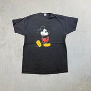 F- Vintage Disney Mickey Mouse Graphic Made In USA Single Stitch Tee