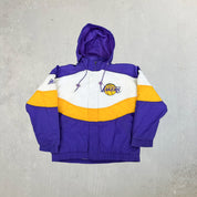 F- Vintage Los Angeles Lakers NBA Apex One Zip Up Winter Jacket