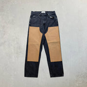 F- HOM Twill Double Knees Wrangler Reworked Custom Jeans