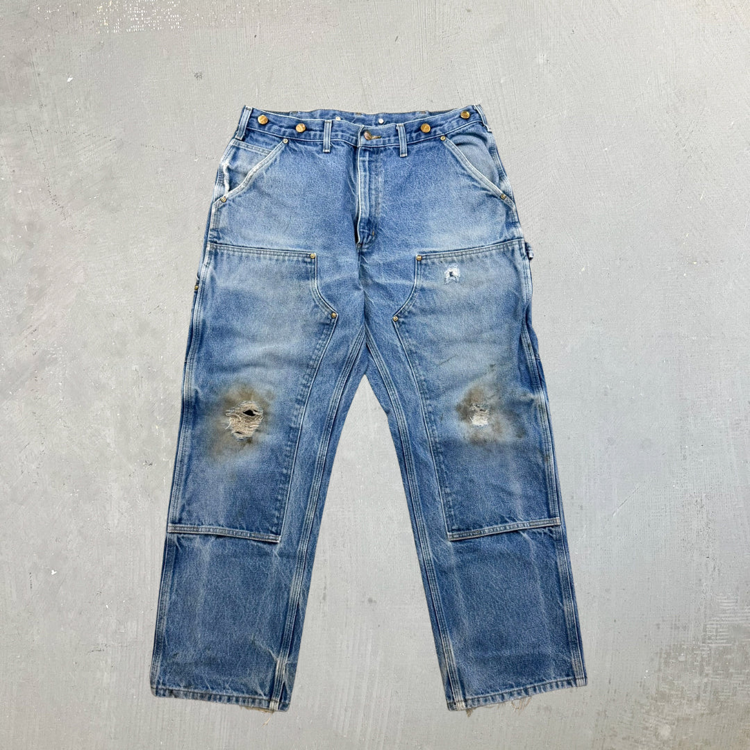 F- Carhartt Denim Double Knee Workwear Jeans
