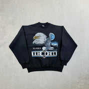 F- Vintage Alaska Bald Eagle Hanes Activewear Crewneck