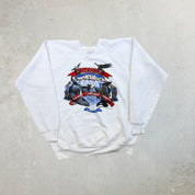 F- Vintage '91 Alaska Wildlife Made In USA Fruit Of The Loom Crewneck