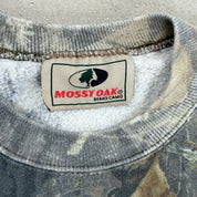 F- Vintage Mossy Oak Break Up Real Tree Camo Crewneck