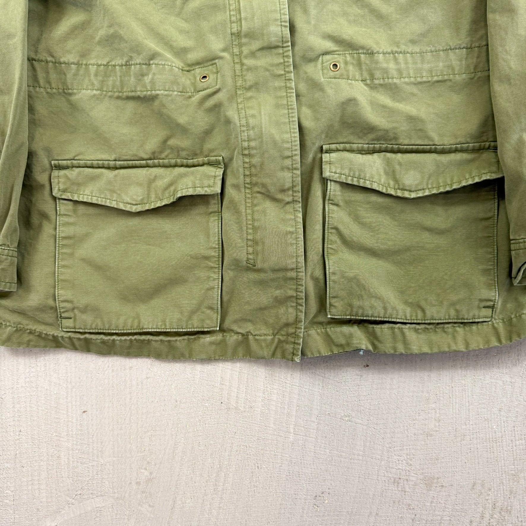 F- Vintage Levi's Zip Up Hooded Cargo Jacket