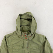 F- Vintage Levi's Zip Up Hooded Cargo Jacket