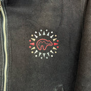 F- Vintage Pendleton Western Wear Polar Bear Embroidered Wool Bomber Jacket