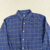 F- Vintage Gap Plaid Button Down Flannel Shirt