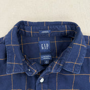 F- Vintage Gap Plaid Button Down Flannel Shirt