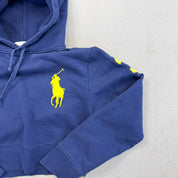 F- HOM Polo Ralph Lauren Horse Cropped Reworked Hoodie