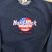 F- Vintage Hard Rock Cafe Hotel Las Vegas Embroidered Crewneck