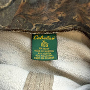 F- Vintage Cabela's Seclusion 3D Real Tree Camo Quarter Zip Crewneck