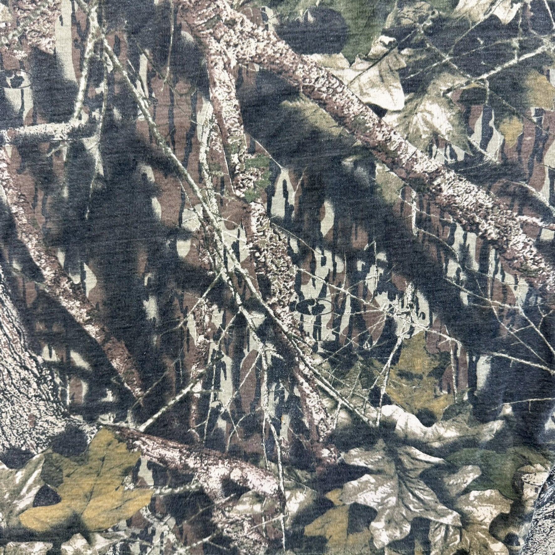 F- Vintage Trail Crest Real Tree Camo Henley Long Sleeve Tee