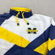 F- Vintage Michigan Wolverines Apex One Zip Up Windbreaker