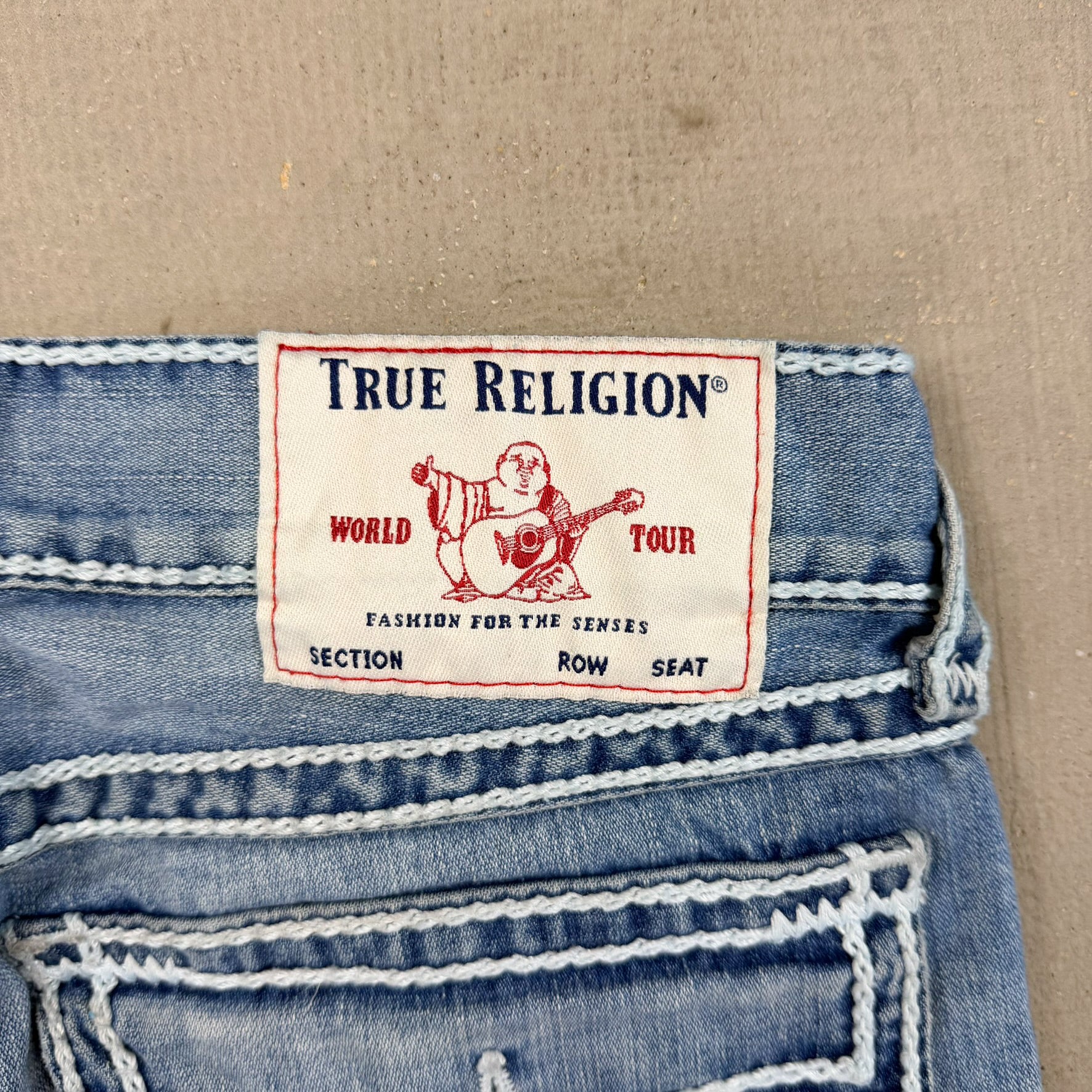 F- Vintage True Religion Straight Leg Made In USA Jeans