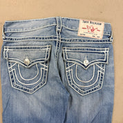 F- Vintage True Religion Ricky Relaxed Straight Leg Jeans