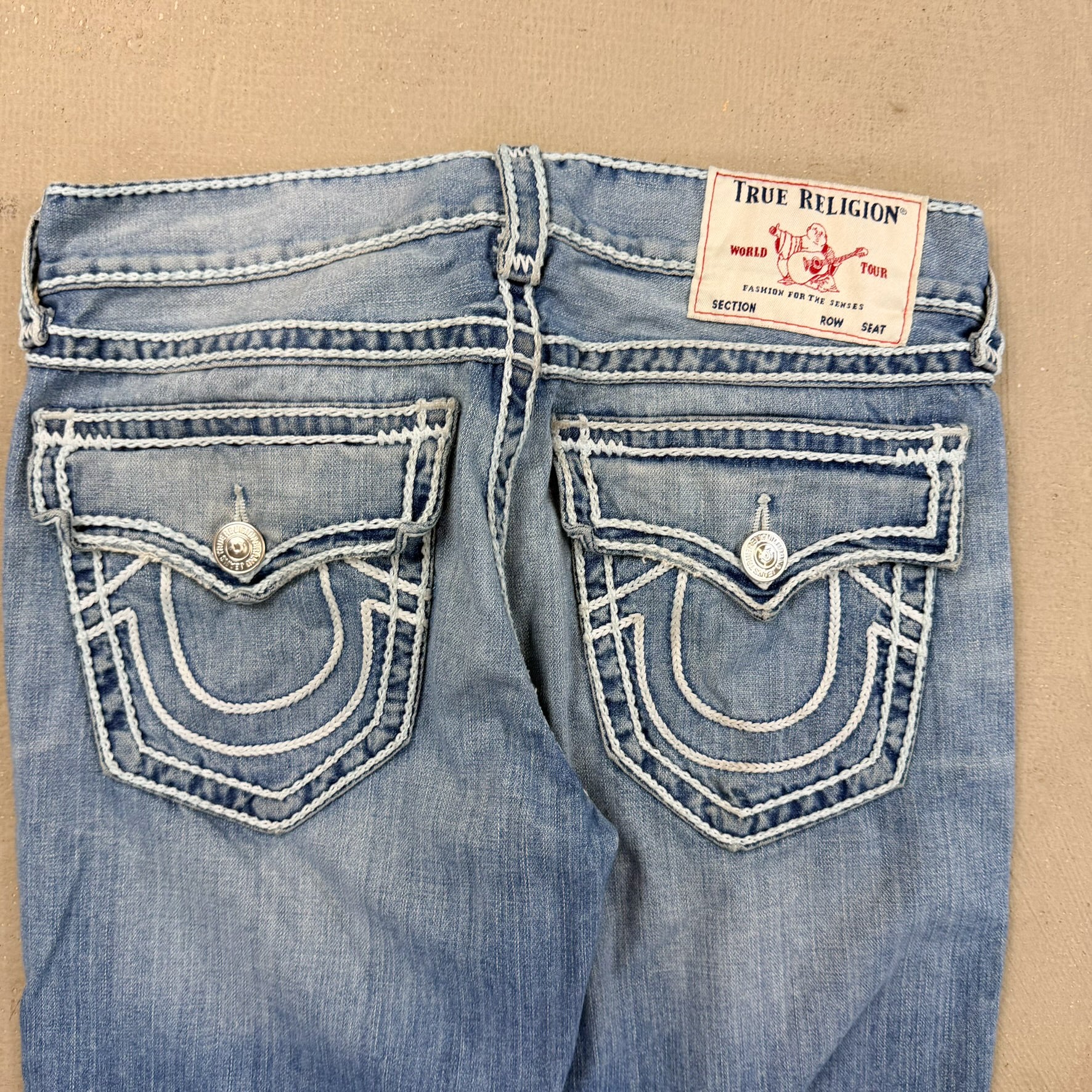 F- Vintage True Religion Straight Leg Made In USA Jeans