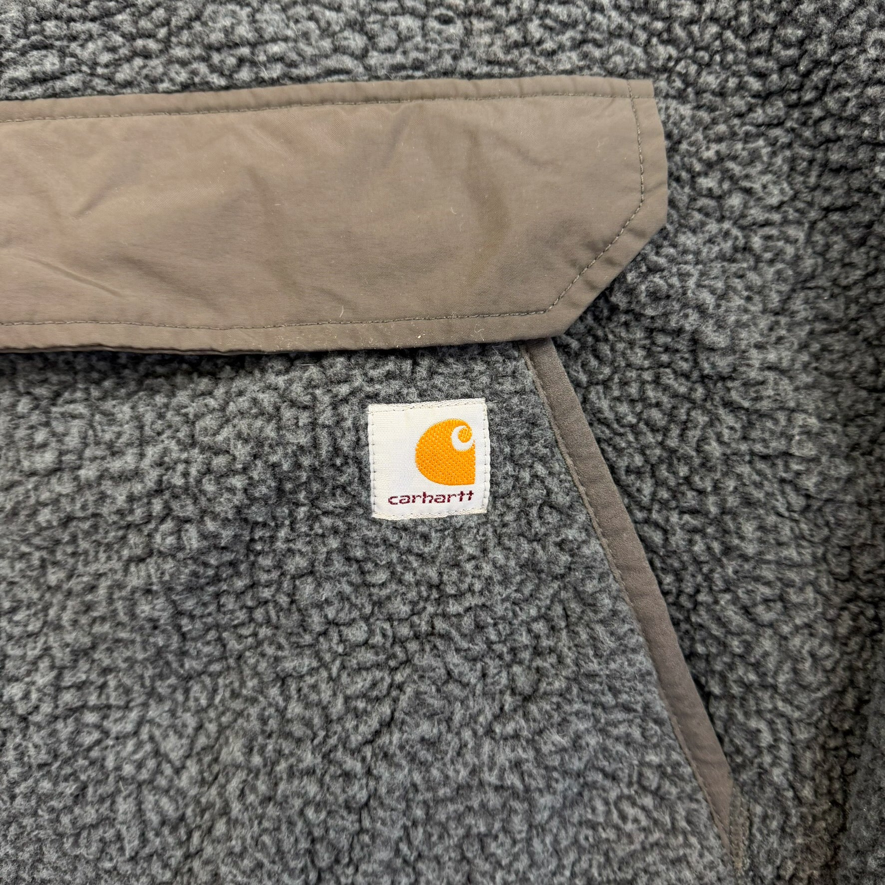 F- Carhartt Button Snap & Pocket Pullover Polar Fleece